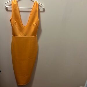 ASOS Orangey midi sexy dress